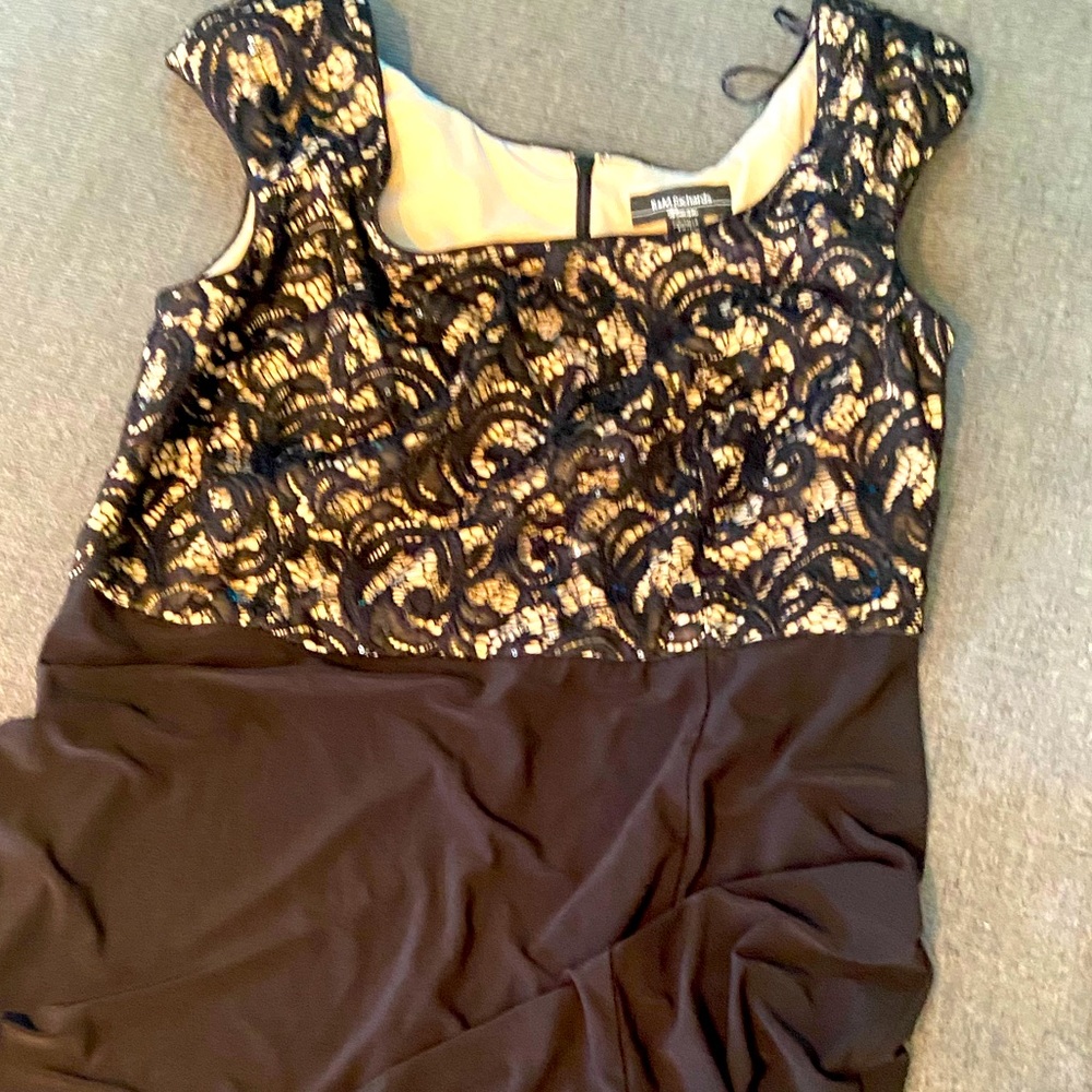 Sequined top formal dress